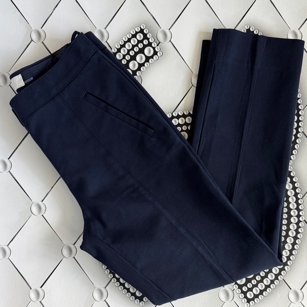 Tory Burch Navy Slim Trousers - Picture 9 of 9